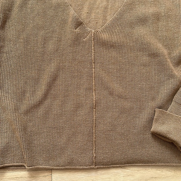 Sweater brown with open back, S - Picture 3 of 7